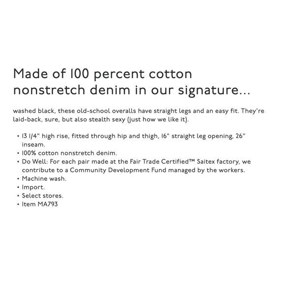 Madewell Straight-Leg Overalls in Lunar Wash - Picture 7 of 7